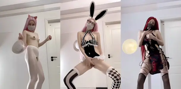 推特极品福利姬【冰冰森】最新裸舞合集，动感顶胯摇逼自慰，白嫩玉足包裹假屌娇艳欲滴